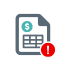 A ledger document flagged with an alert, for a general ledger that is always behind.
